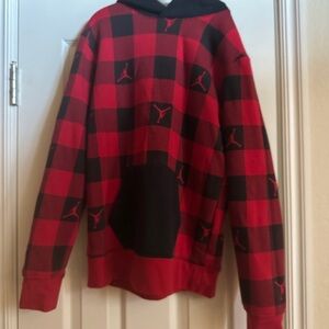 Boys haul large Jordan brand clothing